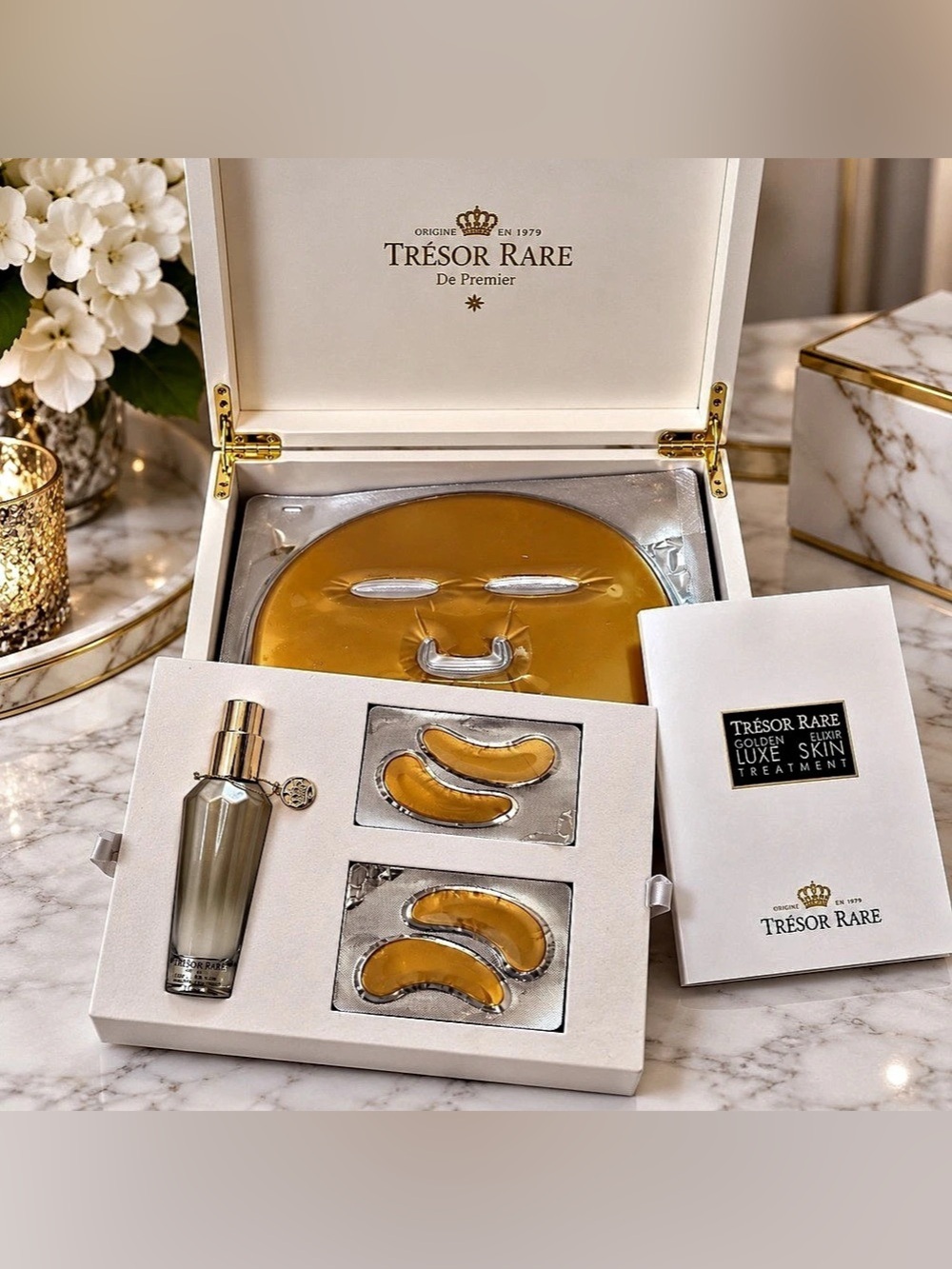 Trésor Rare Golden Elixir Luxe Skin Treatment Complete Set